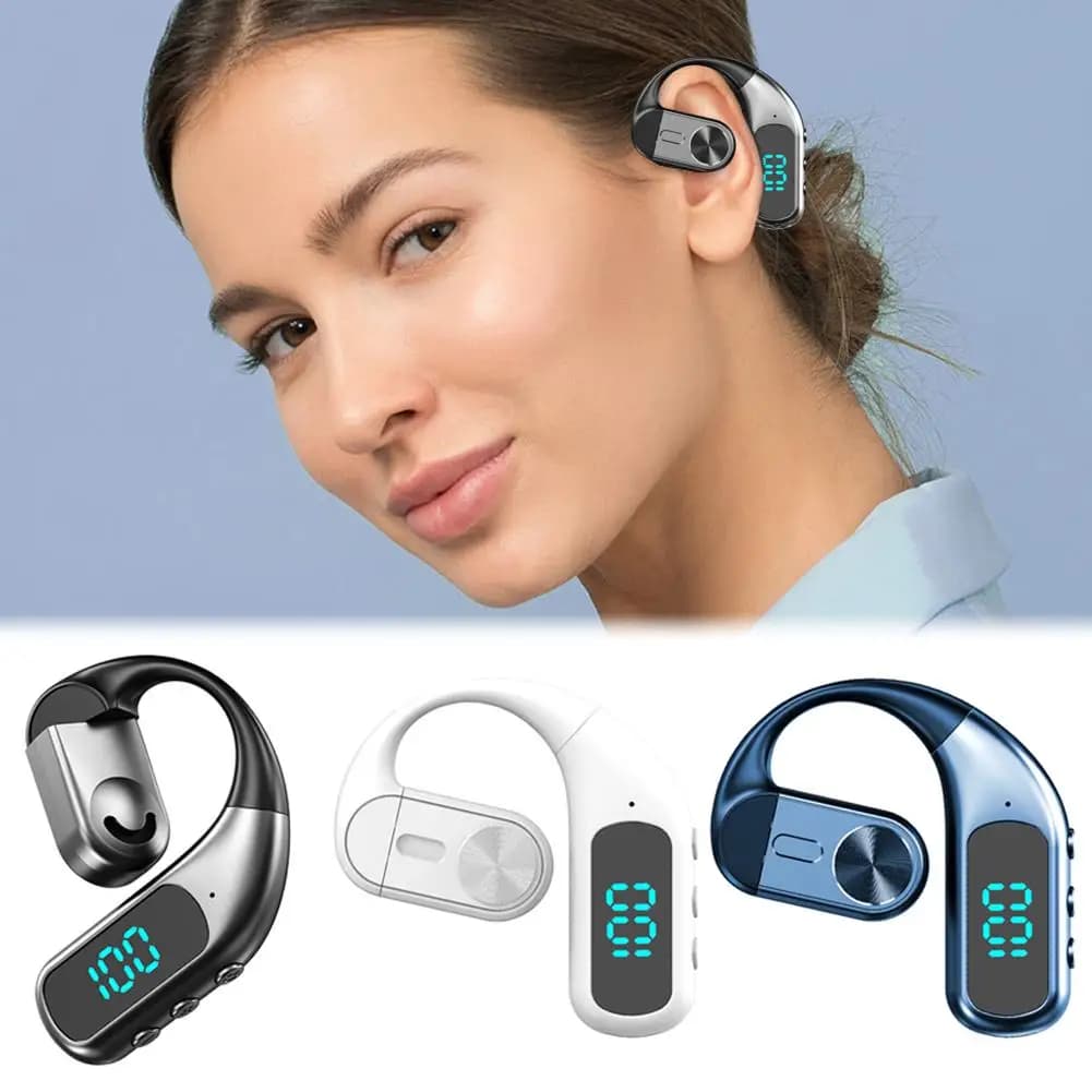 Único fones de ouvido longa espera negócios à prova dwaterproof água rotação mono fone ao ar livre chamada bluetooth sem fio