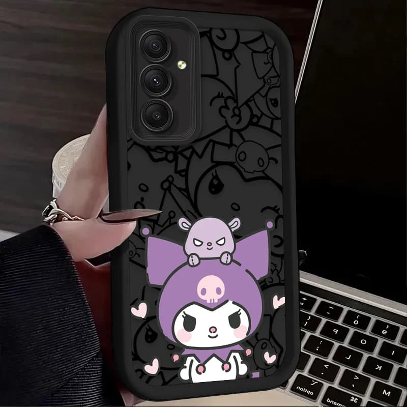 Capa Sanrio Cute Cinnamoroll Kulomi para Samsung Galaxy A54 A05 A05S A34 A53 A33 A23 A13 A52 A52S A32 A22 A12 A71 A51 A31 A50