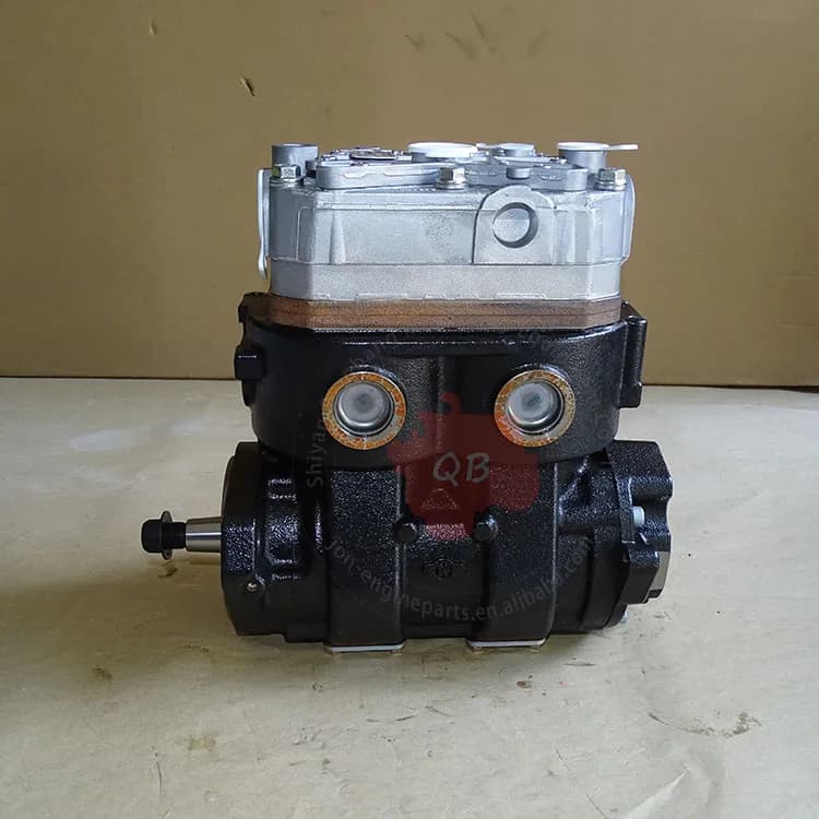 Compressor de ar para motor diesel modelo 5339231 cinza e preto, compatível com motores ISB e QSB
