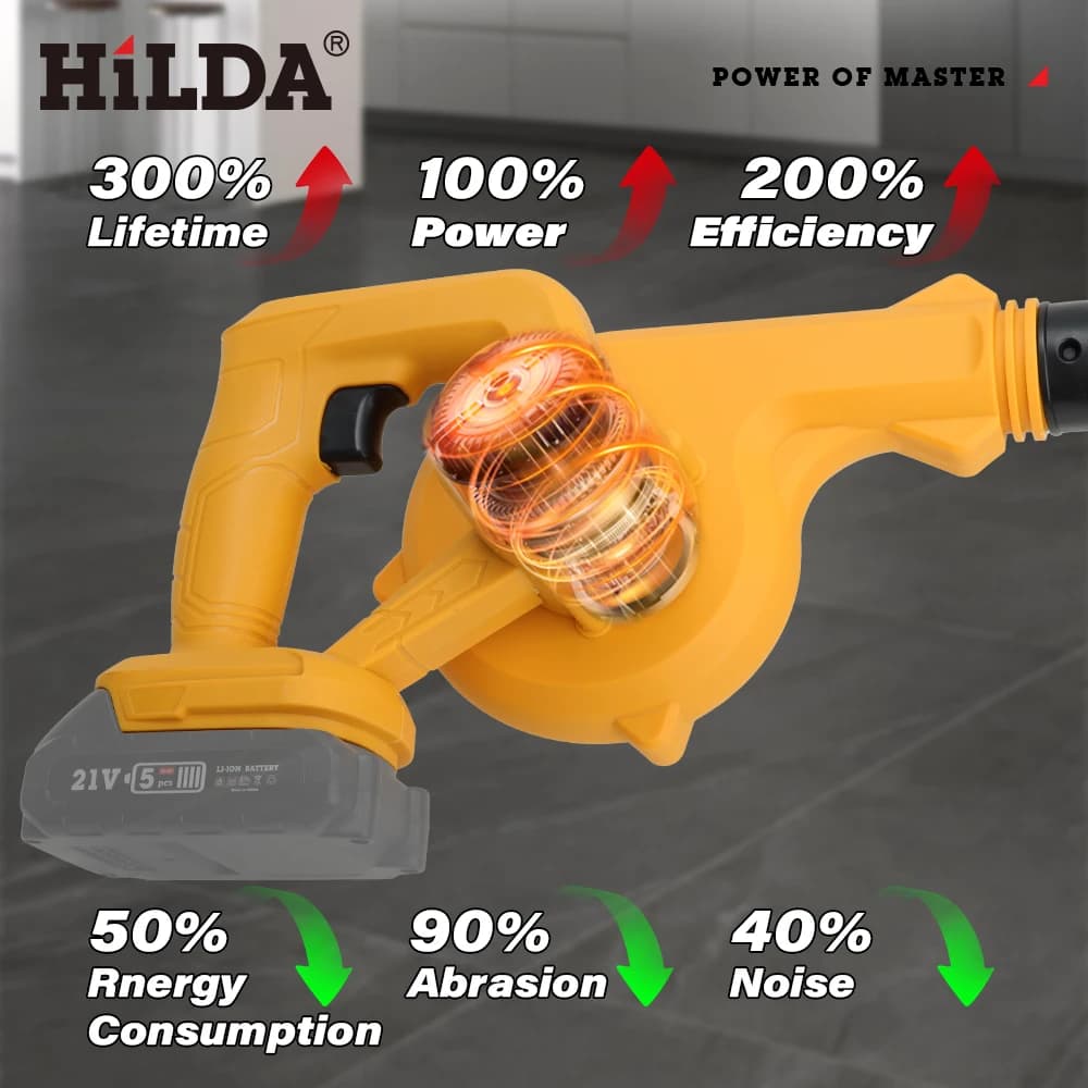 Hilda 1000w ventilador de ar limpador de computador portátil compressor de ar elétrico coletor de poeira melhoria da casa e ferramentas aparelhos