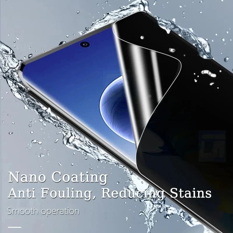 Protetor de tela hidrogel transparente para Xiaomi Poco com nano coating anti manchas e operação suave
