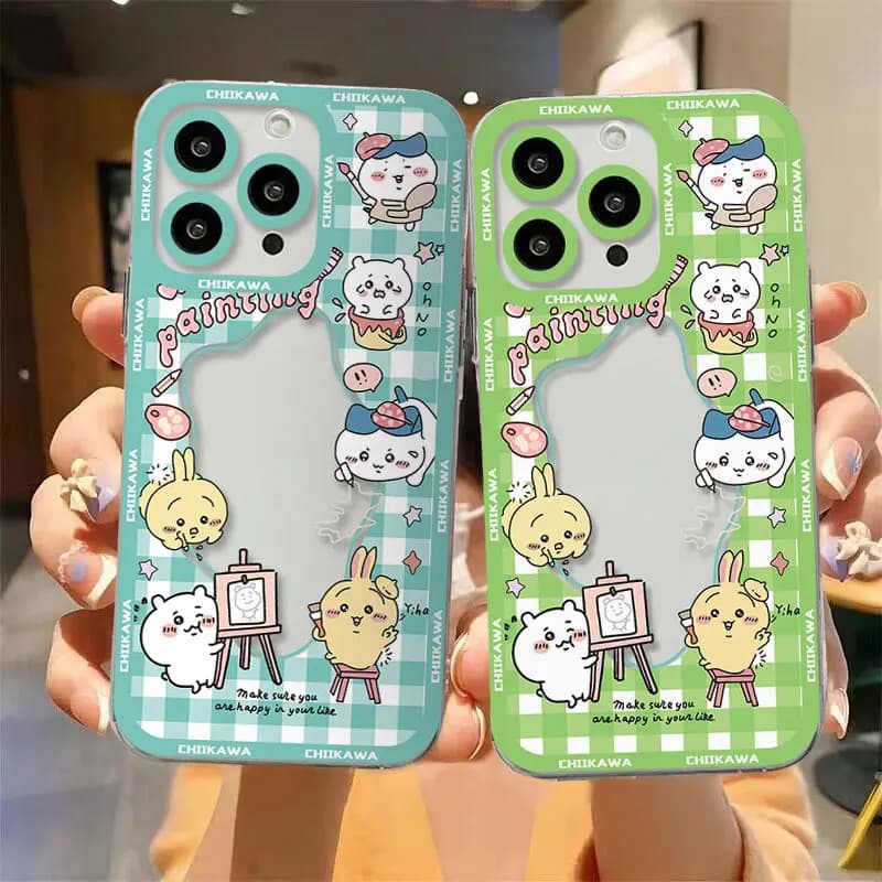 Capa de telefone transparente Chiikawa para Xiaomi Redmi Note 13, 12, 12C, 11, 10C, 13C, 10s, 9, 9s, 9A, 9T, 9C, 8, 7, pro máximo, 4G, 5G