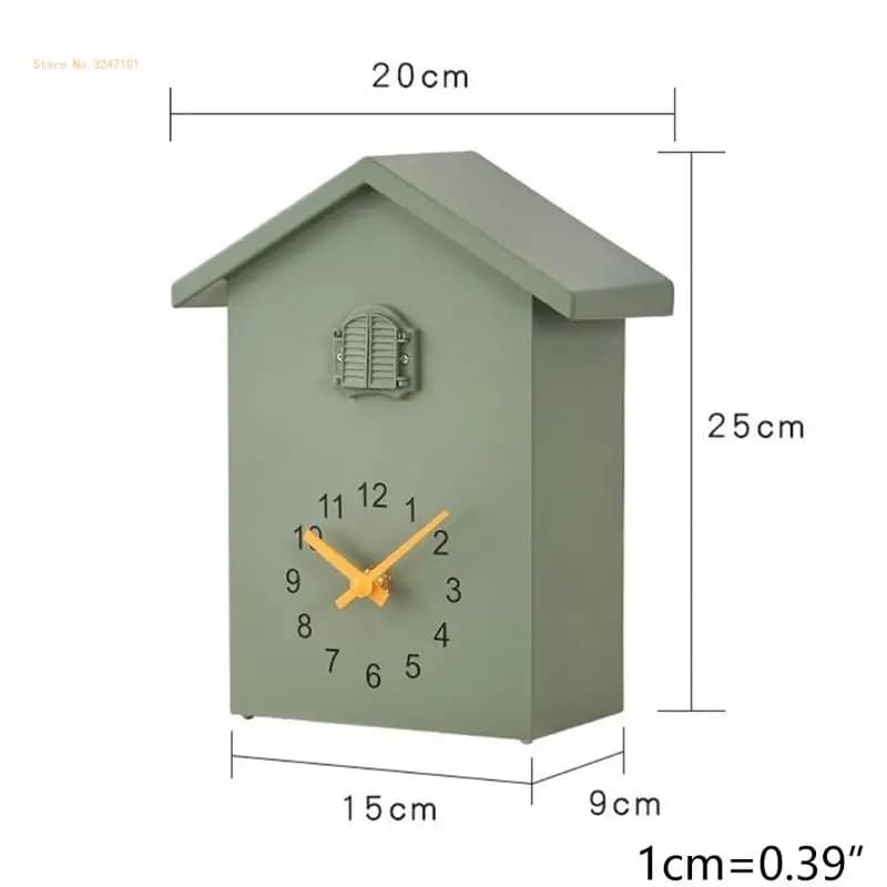 Relógio parede cuco moderno pássaro cuco relógio quartzo presente para casa durável com som cuco design forma bonito