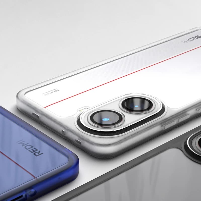 Capa transparente para Xiaomi Poco X7 Pro com proteção reforçada para lentes da câmera e acabamento em silicone macio