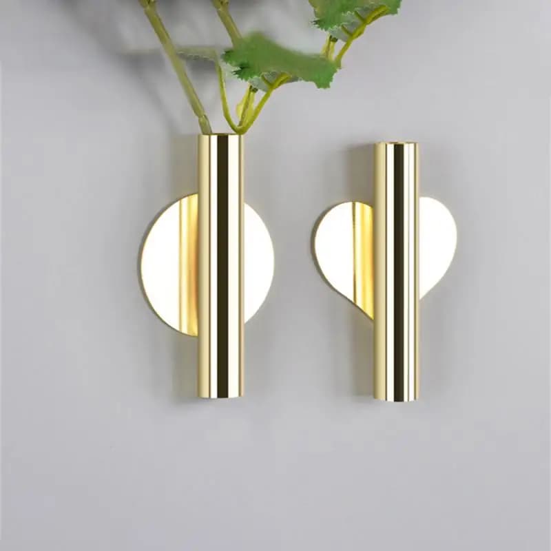 Suporte de parede dourado para vasos decorativos de estilo nórdico moderno