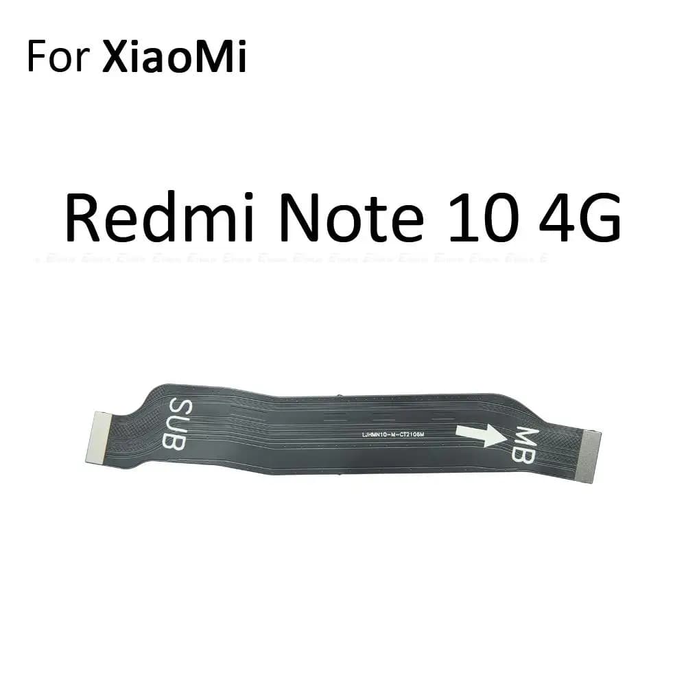 Cabo flexível preto para conexão placa principal Xiaomi Redmi Note 10 4G