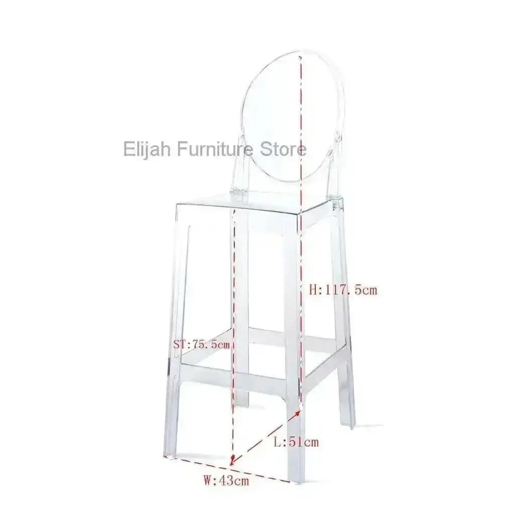 Cadeira de Espera Minimalista de Luxo Industrial, Banqueta Alta Nórdica, Cadeiras de Sala de Estar, Cadeiras de Maquiagem, Cadeiras de Jantar com Encosto