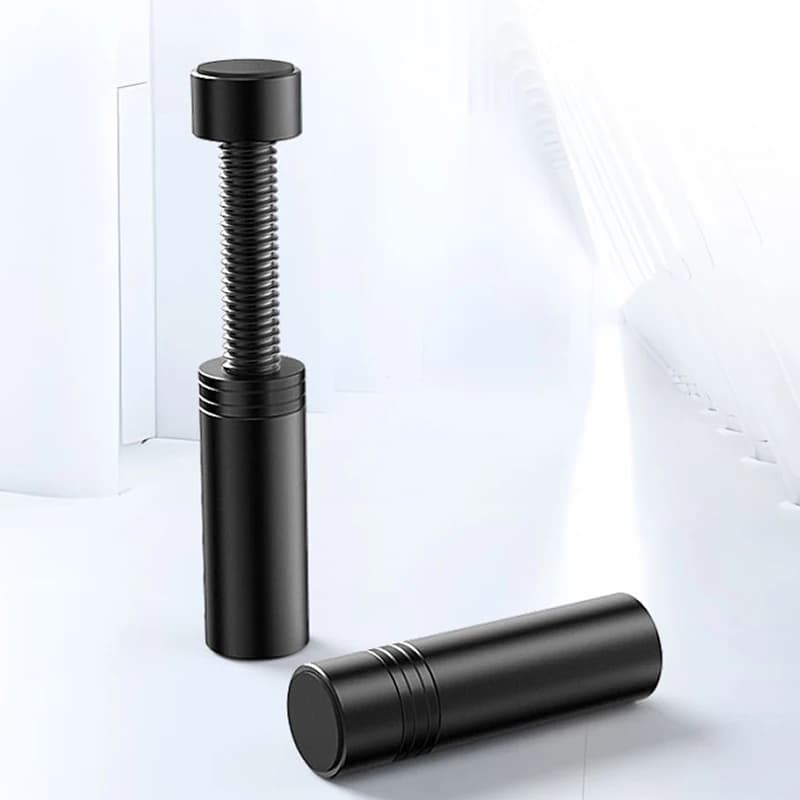 Suporte ajustável preto telescópico para placa de vídeo gamer com base magnética e design rotativo