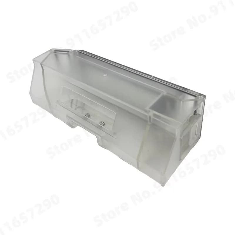 Caixa coletora de poeira para aspirador Xiaomi X10+ vista lateral em plástico transparente