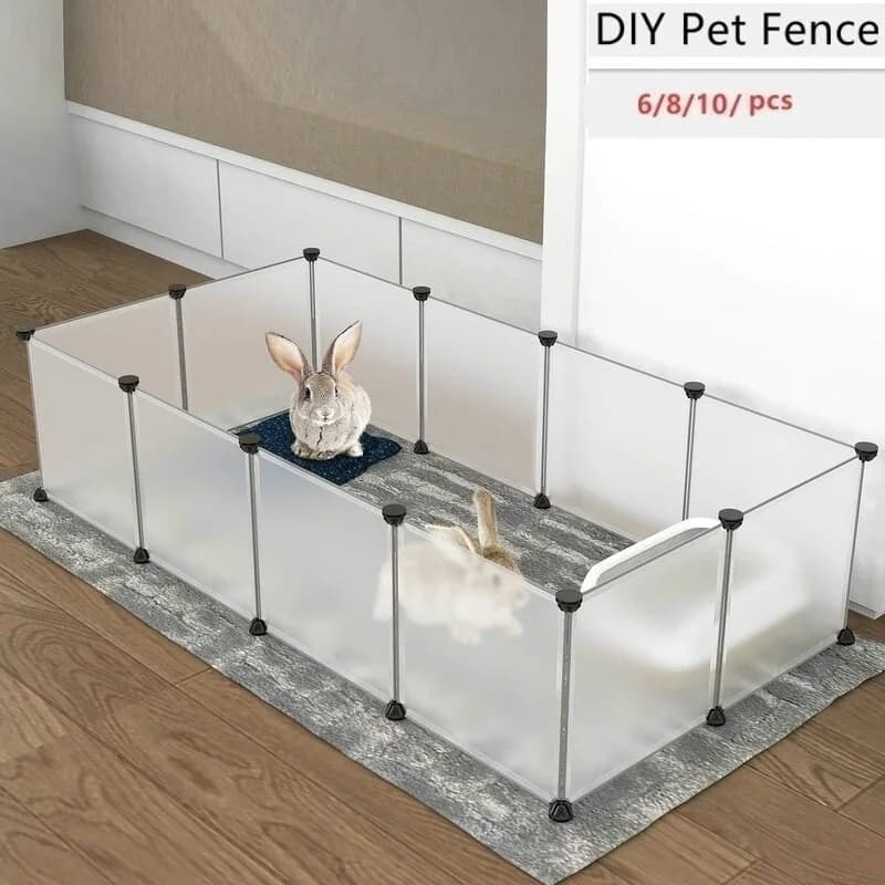 Cercadinho diy pequeno animal de estimação livremente combinado dobrável gaiola para cães quintal cerca para cão gato gatinho coelho cobaia coelho ouriços