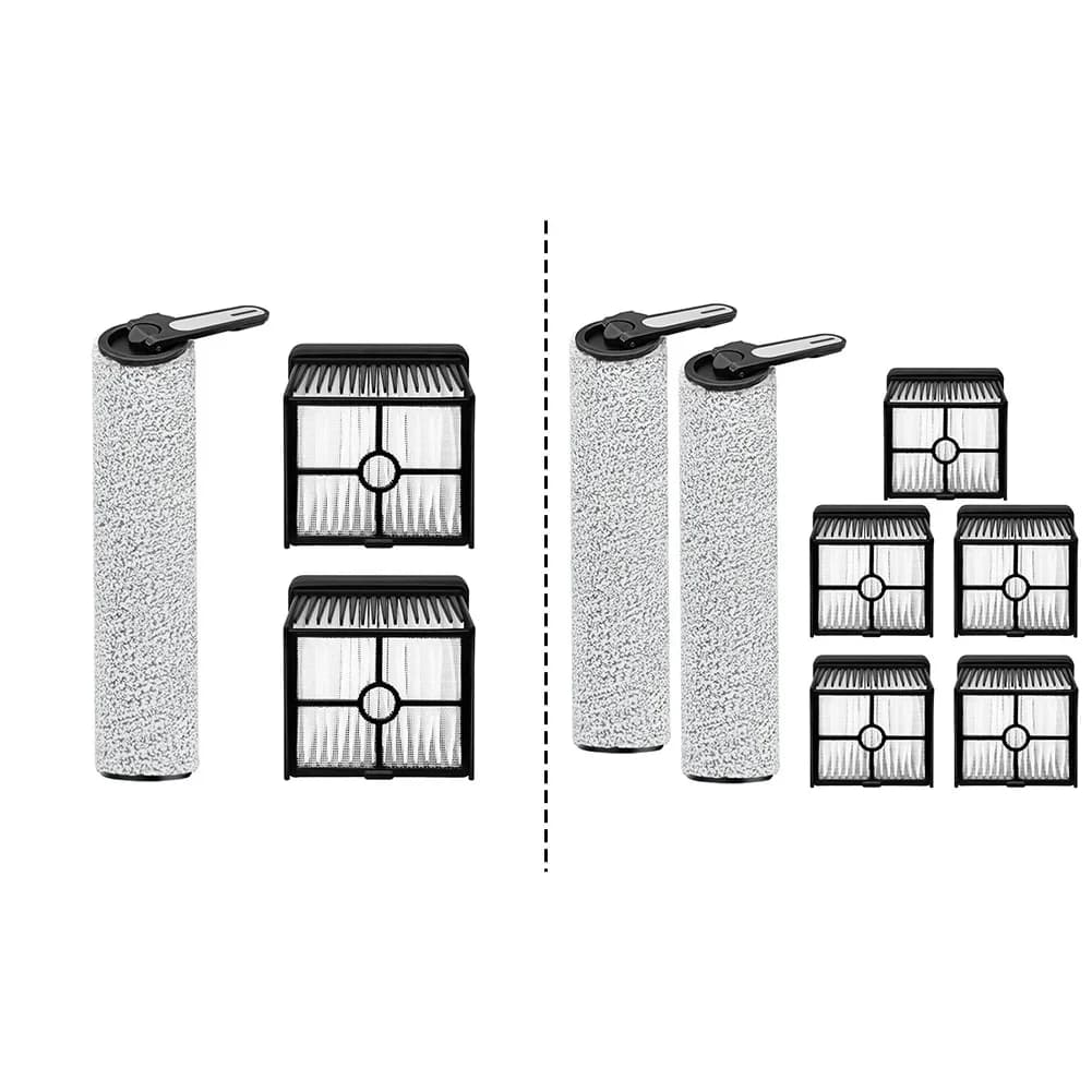 Kit de peças reposição para aspirador Lubluelu BVC-T8A com 2 escovas rotativas e 4 filtros HEPA