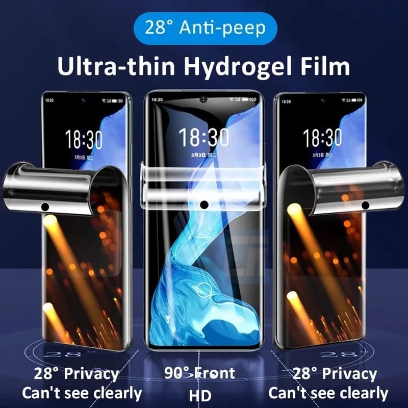 Filme hidrogel ultrafino com privacidade 28 graus para Xiaomi Poco F5 X5 Pro proteção de tela