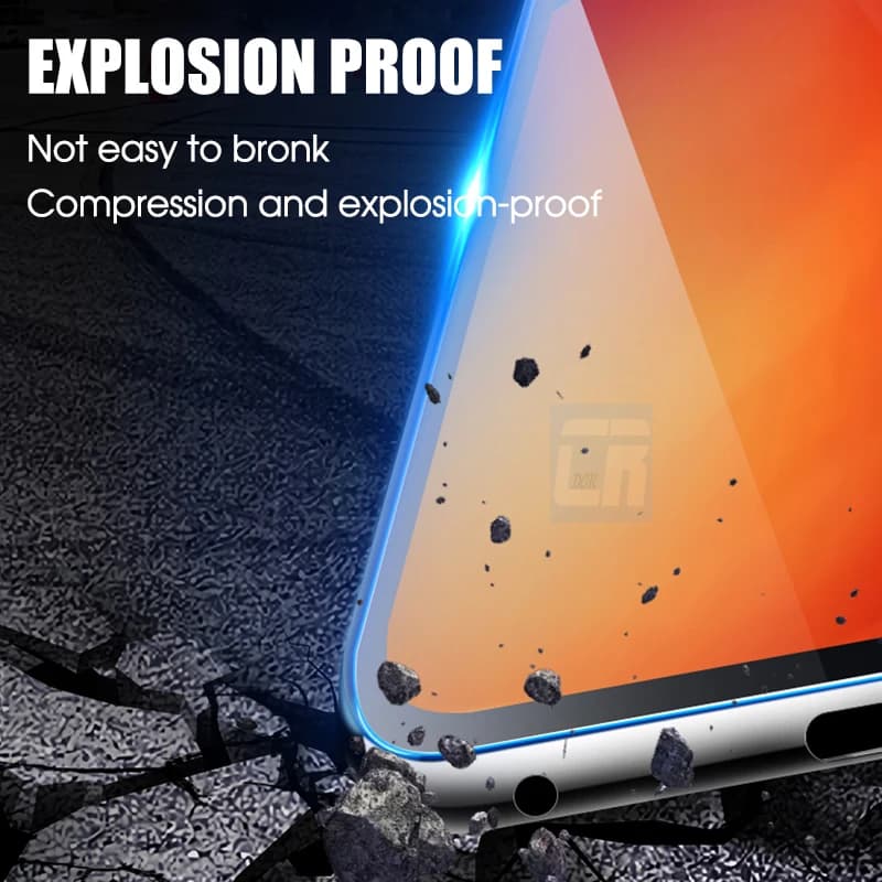 Vidro temperado lilás para smartphone Xiaomi resistente a explosão e compressão