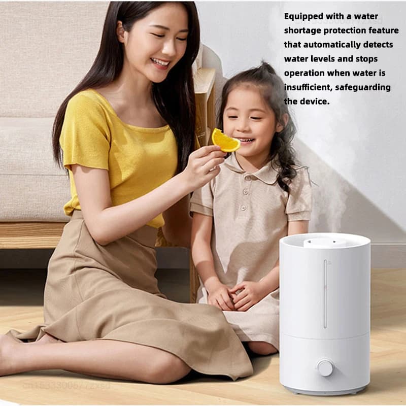 Umidificador MIJIA Mijia 2 branco com proteção contra falta de água para segurança do aparelho