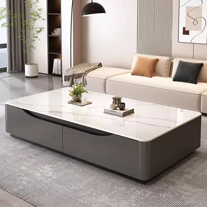 Mesa de centro estética para sala de estar, mesa lateral minimalista de designer industrial, decoração moderna, mesa auxiliar, móveis para casa
