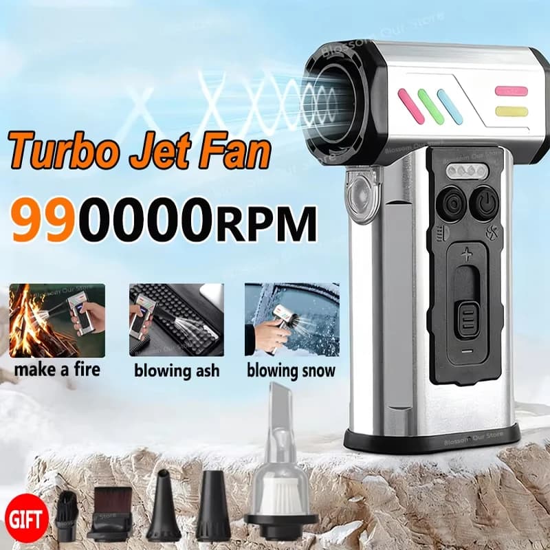 Turbo Jet Fan 990000RPM ventilador elétrico com acessórios