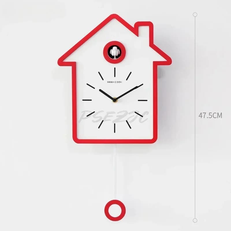 Relógio cuco simples e moderno para casa, sala de estar e estudo, decoração, pode contar o tempo, durável e duradouro