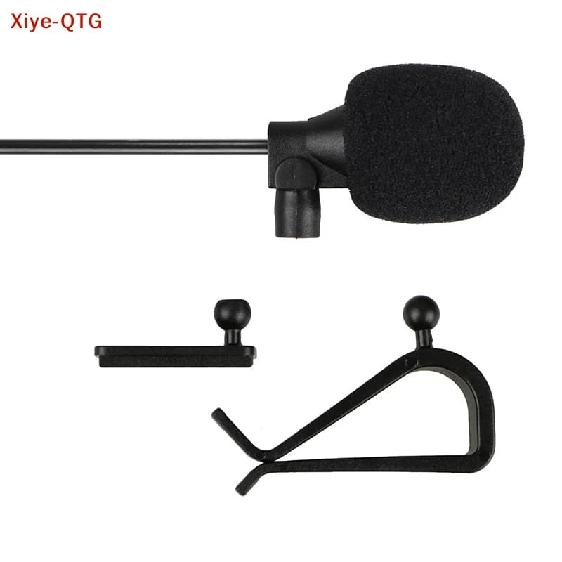 Microfone de 3,5 mm para carro, estéreo/mono, GPS, áudio com Bluetooth, DVD, microfone externo