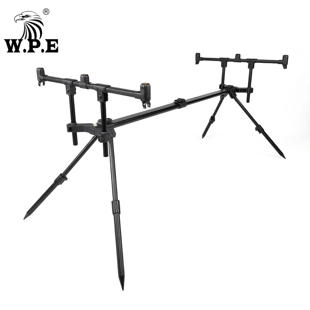 Suporte para vara de pesca ajustável e retrátil W.P.E, preto
