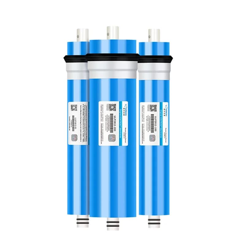 Cartucho de filtro de membrana ro vontron purificador de água ro purificador de água 75g 100g 400g 600g membrana de osmose reversa universal