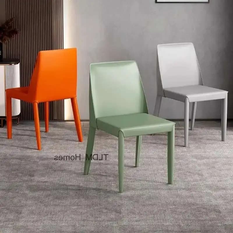 Cadeiras de Jantar Modernas e Luxuosas, Estilo Nórdico Europeu, para Sala de Estar e Cozinha, Mobiliário Doméstico