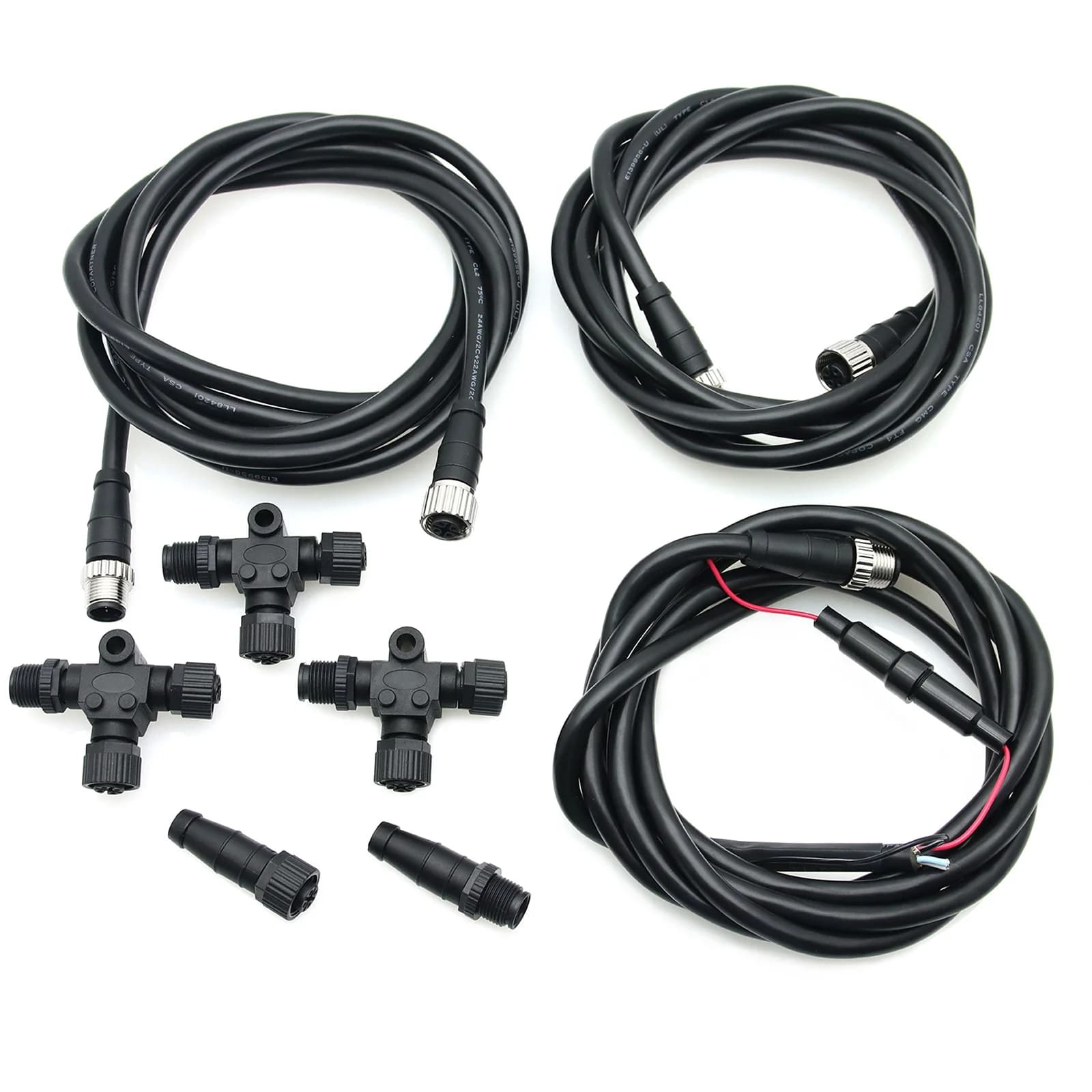 Adaptador de cabo NMEA 2000 NMEA 2000 Componentes interiores automotivos Kit inicial Conector tipo T Conversor de cabos para barco marinho