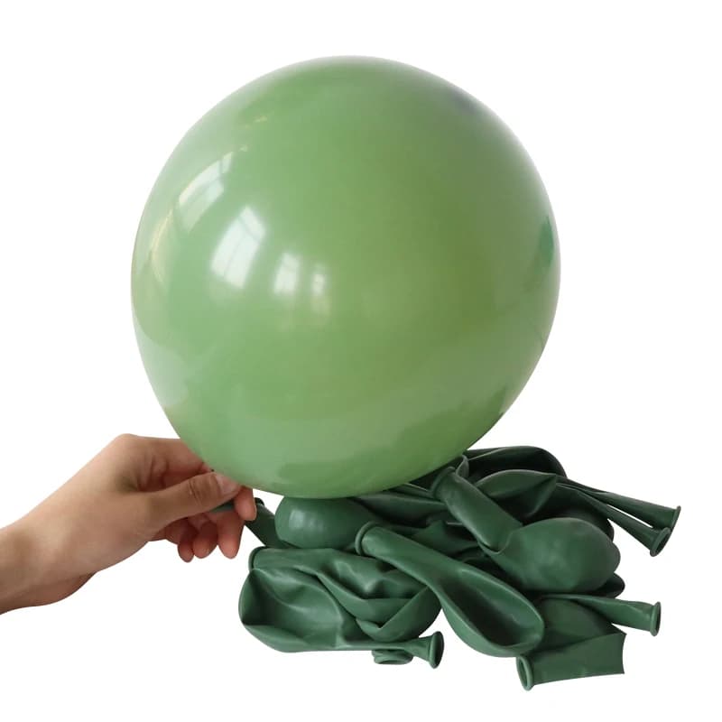 Balão fosco verde claro 10 polegadas com pacote de balões para festa infantil