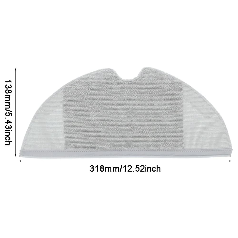 Pano de microfibra cinza para robô aspirador Xiaomi Mijia 1C com 318x138mm para limpeza eficiente