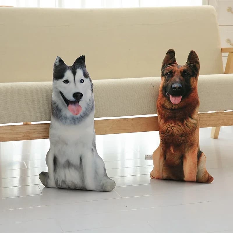50cm bonito realista 3d gato cão brinquedos de pelúcia recheado macio animal boneca simulação sono travesseiro sofá almofada decoração para casa presente