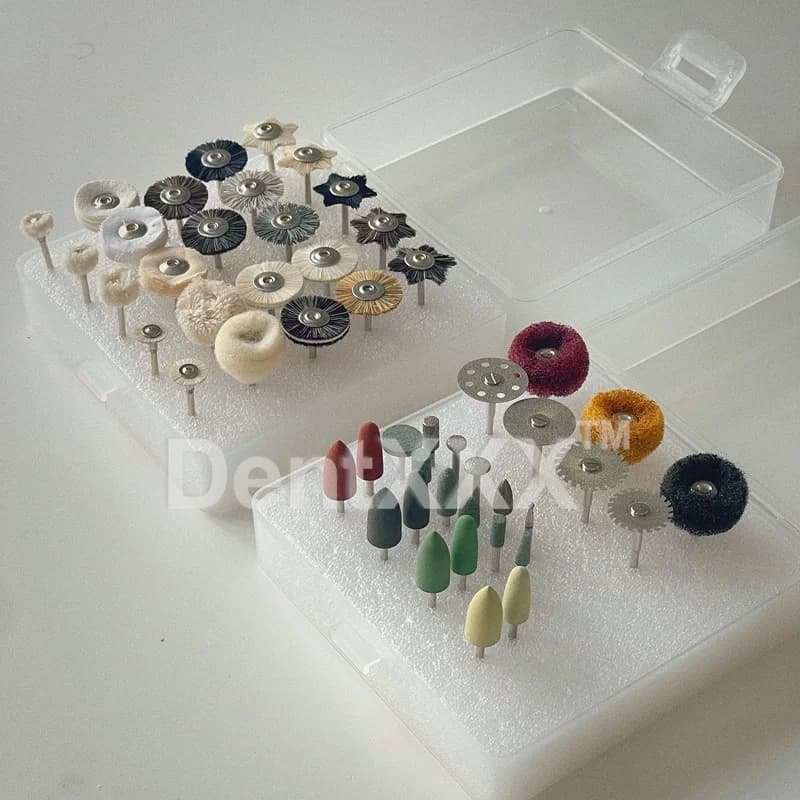 Kit de polimento de laboratório multifuncional com 51 peças para ferramentas de acabamento