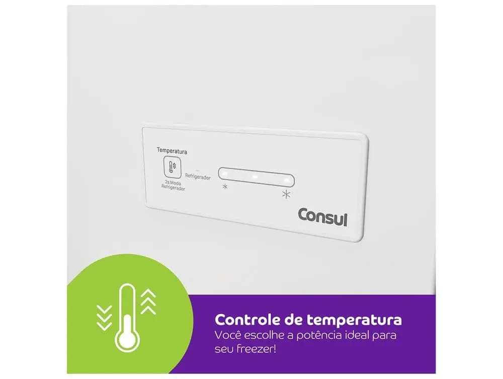 Freezer Horizontal Consul 2 Portas 410L CHB42MB - 220V