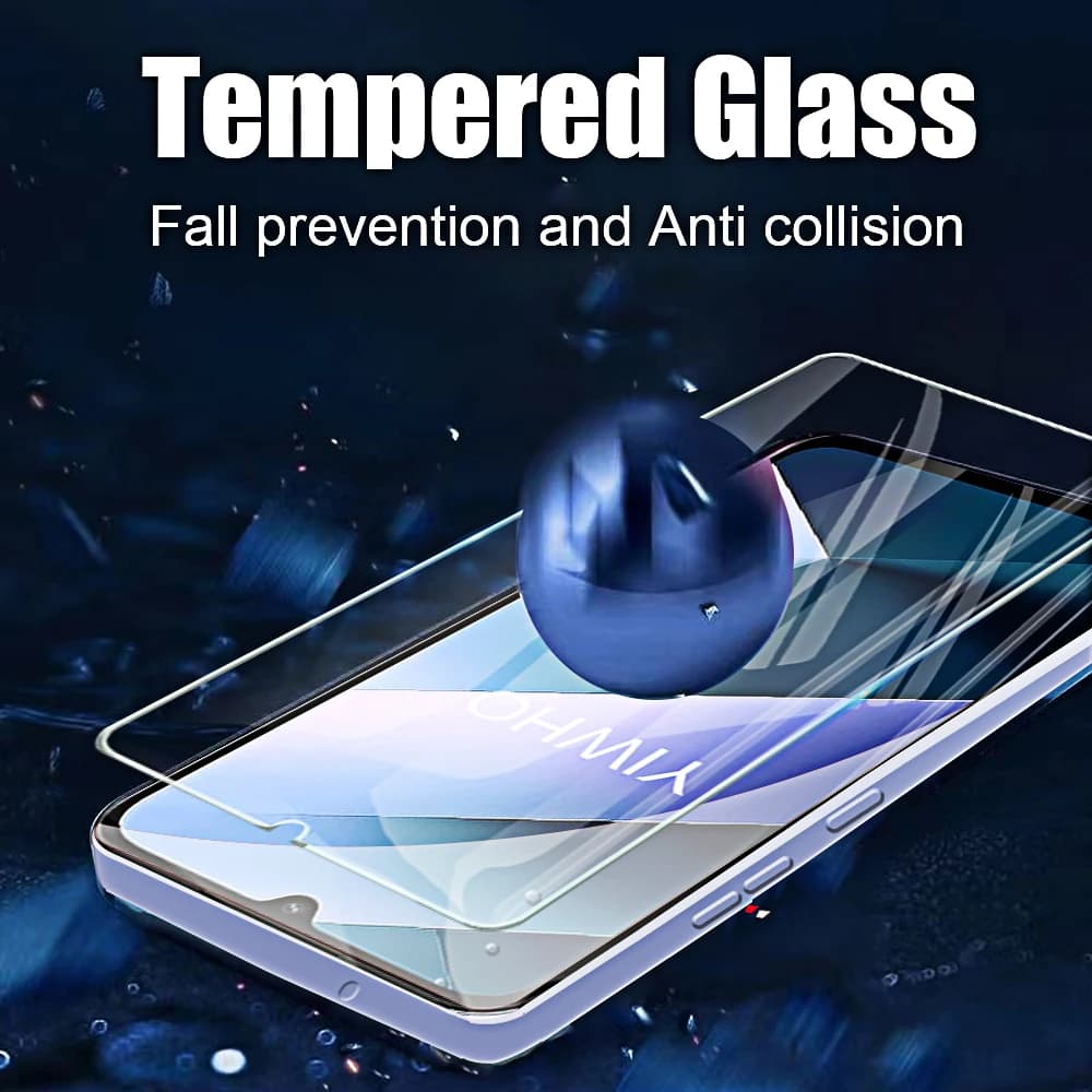 Película de vidro temperado para Xiaomi Poco C85 com prevenção de quedas e anti colisão