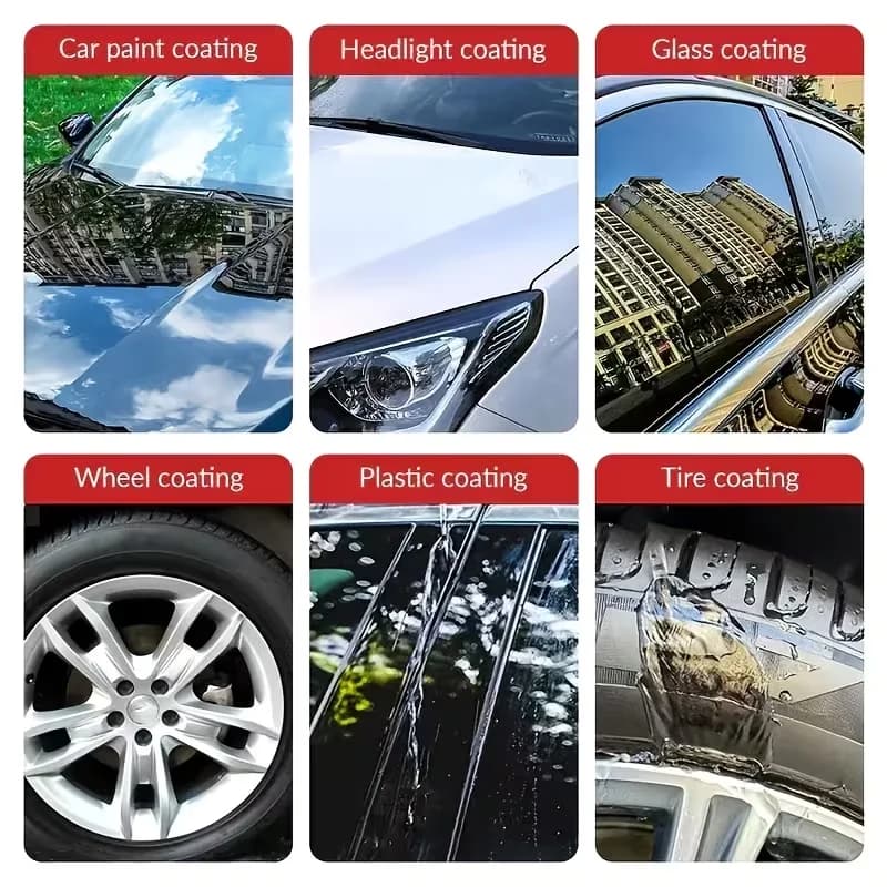 DOXICLEANER Spray de Revestimento Automotivo de Ação Rápida, Agente Reparador Multifuncional, Brilho para Pneus, Limpeza Automotiva, Polidor para Carro