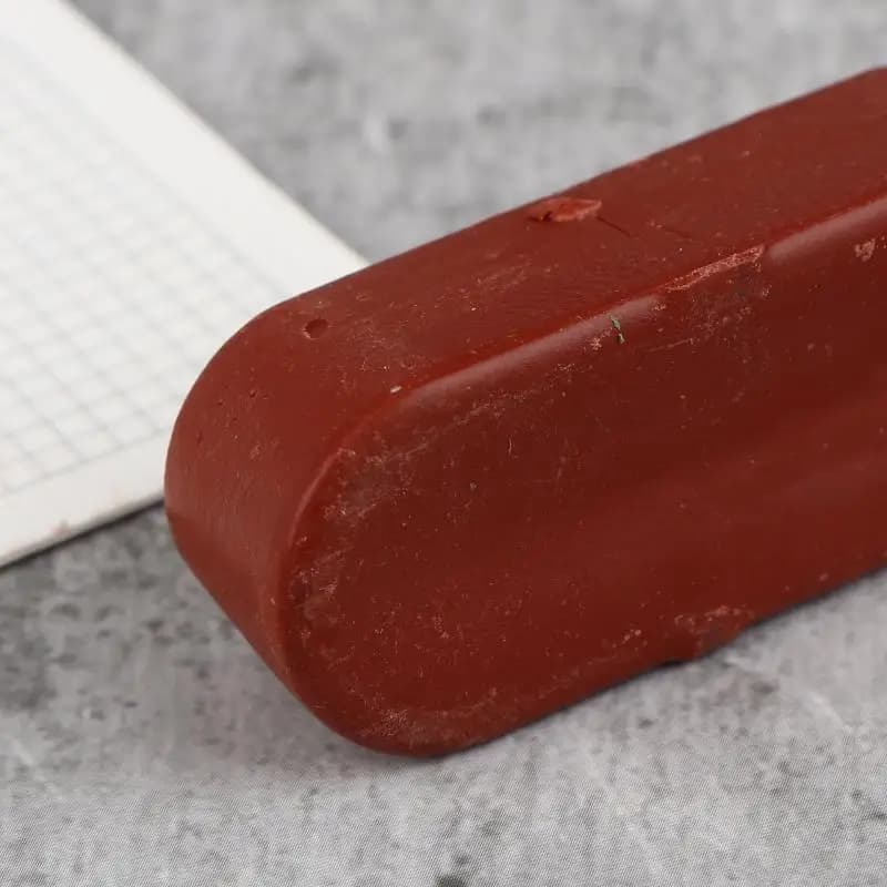 Pasta de polimento vermelha para reparo de arranhões em metais, detalhe do produto