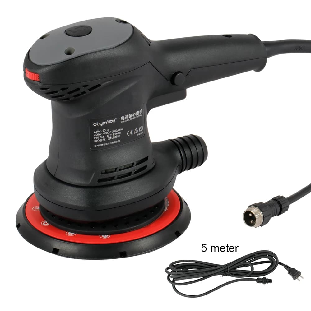 Lixadeira elétrica orbital rotativa HONGMAI com etiqueta F1-#3