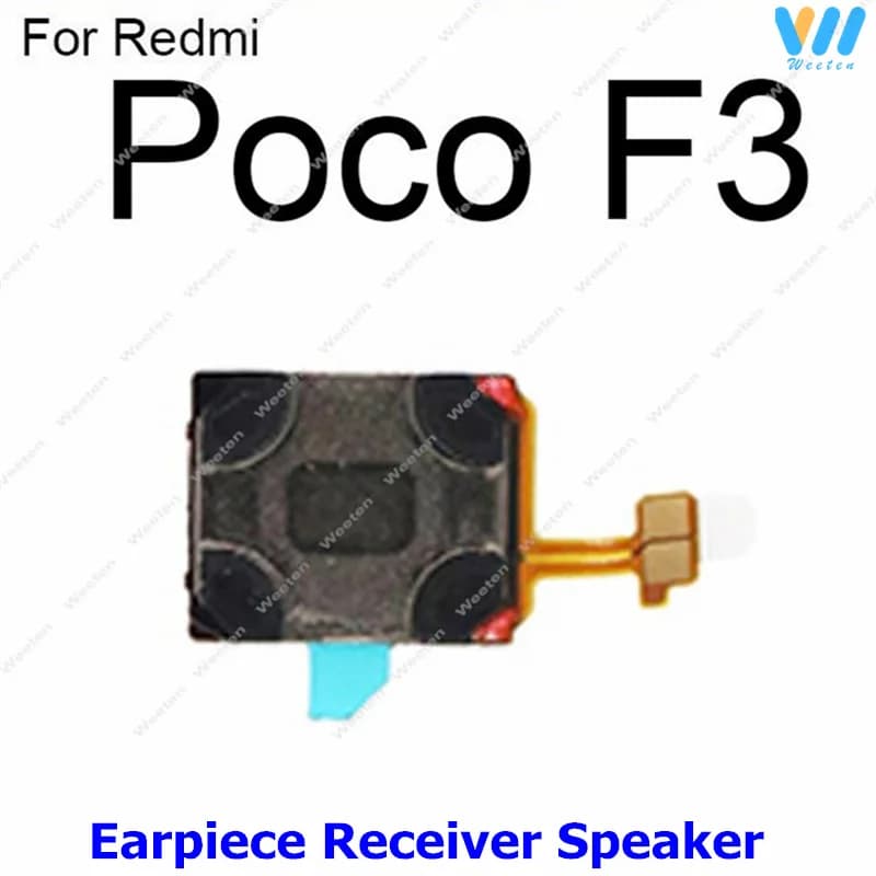 Alto-falante superior receptor para smartphone Xiaomi Poco F3 peça de reposição preta compacta
