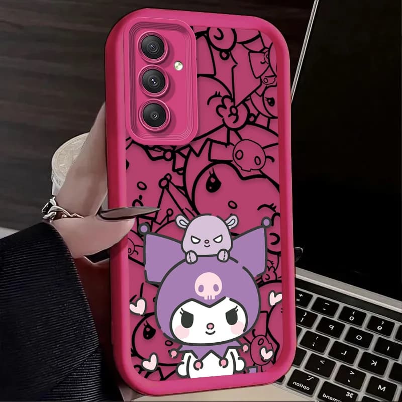Capa Sanrio Cute Cinnamoroll Kulomi para Samsung Galaxy A54 A05 A05S A34 A53 A33 A23 A13 A52 A52S A32 A22 A12 A71 A51 A31 A50