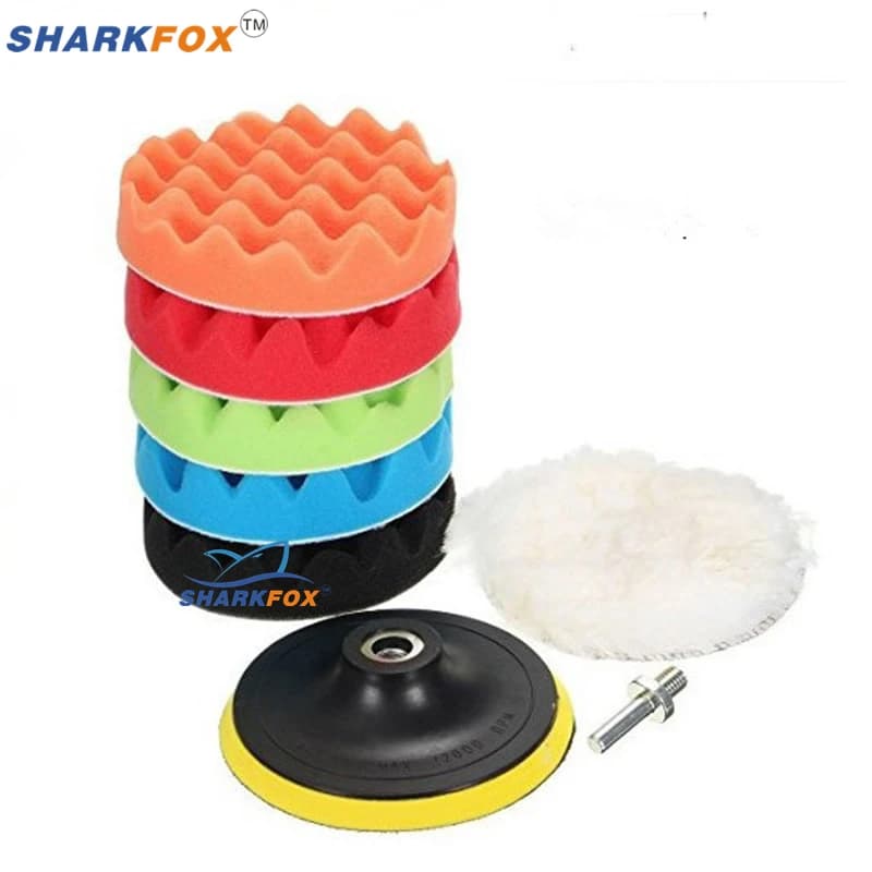 Kit de almofadas de polimento Sharkfox com diferentes cores e texturas