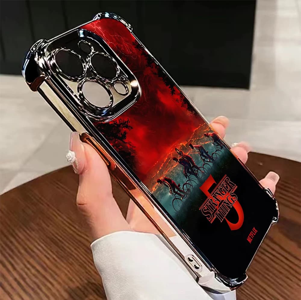 Capa transparente para smartphone Mundo Invertido Stranger Things para Xiaomi Redmi Note 10