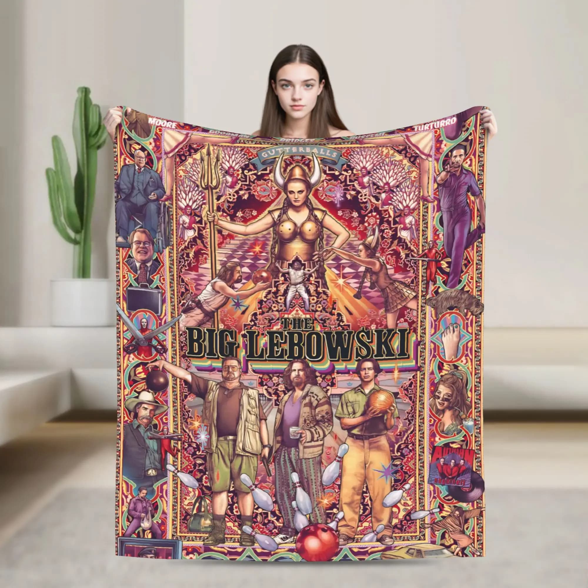 O grande lebowski cobertores quente fofo pelúcia lance cobertor para sofá cadeira sofá cama viagem escritório flanela colcha capa de cama