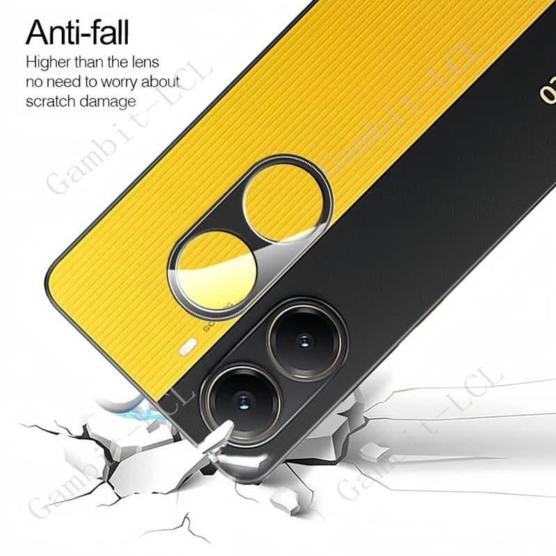 Película protetora transparente para lente dupla de câmera Xiaomi Poco X7 Pro vidro temperado 9H
