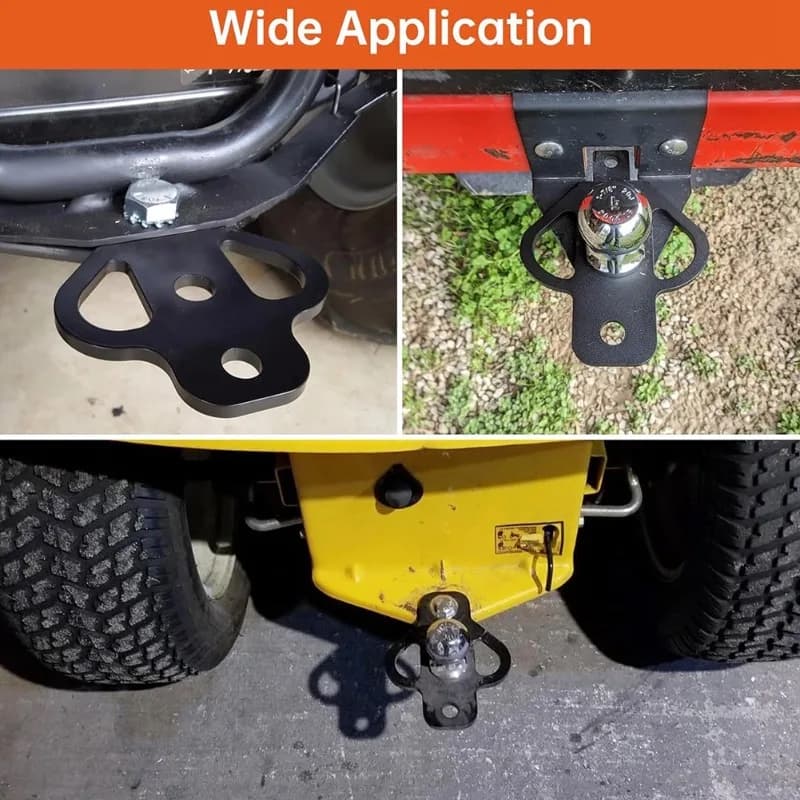 Adaptador de Engate de Reboque de Qualidade Superior para ATV, Cortador de Grama, Carrinho de Golfe, Carrinho de Jardim, Trator de Jardim, Suporte de Bola Plana para Reboque