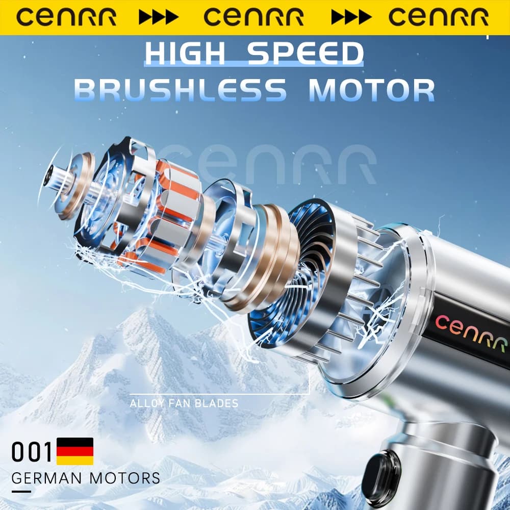 Motor brushless de alta velocidade do aspirador portátil CENRR para veículos automotivos