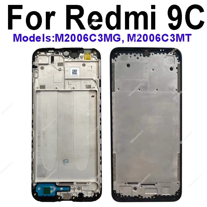 Quadro intermediário lcd para xiaomi redmi 8 8a 9 9t 9a 9c 10 10a 10c 12 12c 4g 5g lcd carcaça frontal moldura intermediária chassi escudo