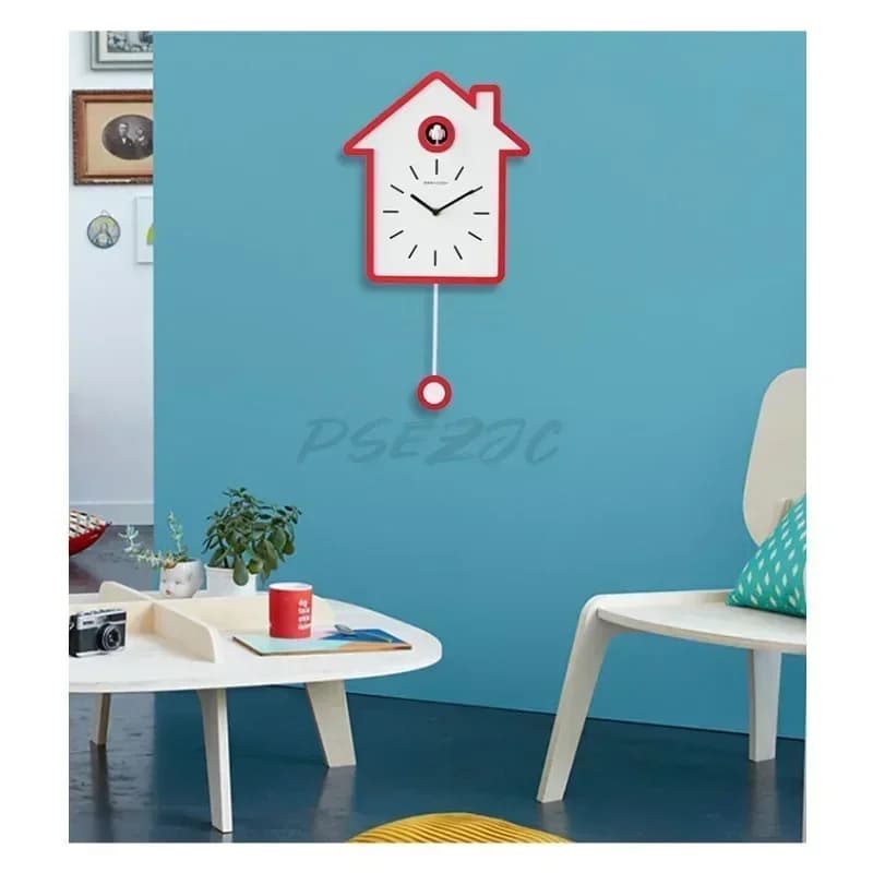 Relógio cuco simples e moderno para casa, sala de estar e estudo, decoração, pode contar o tempo, durável e duradouro