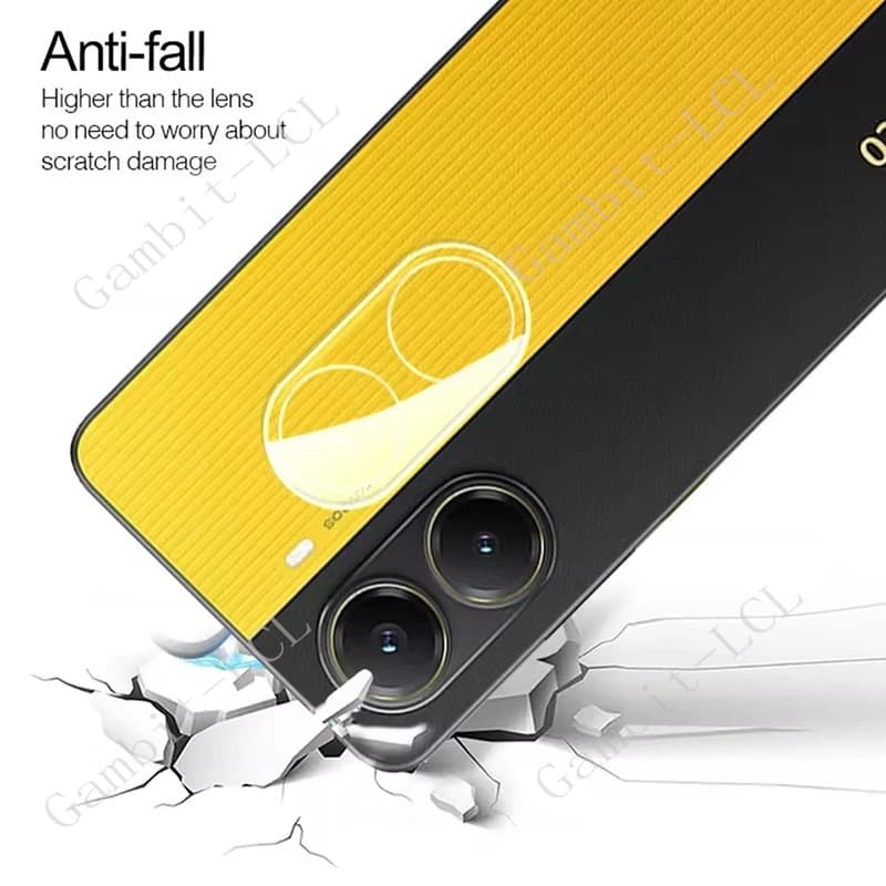 Película protetora antiqueda para lente de câmera Xiaomi Poco X7 Pro resistente a riscos