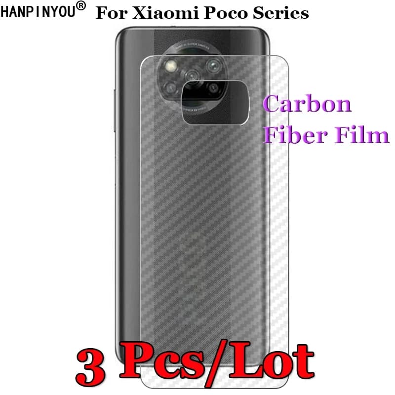 Filme protetor de tela de fibra de carbono para Xiaomi Poco Series