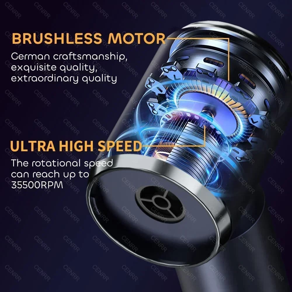 Motor brushless do aspirador de pó automotivo CENRR com alta velocidade de até 35500 RPM