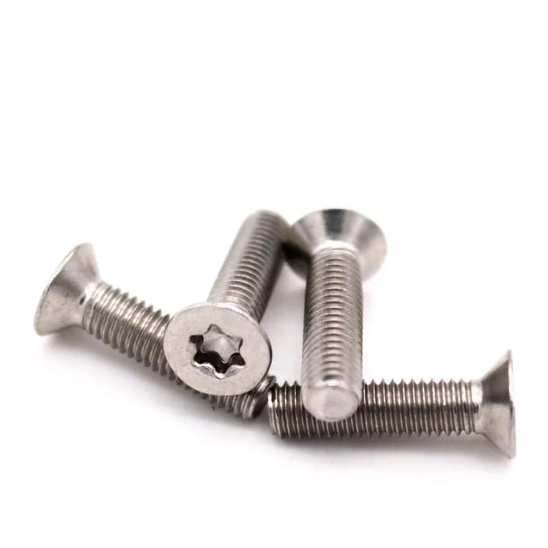Parafuso de cabeça escareada, Marine Grade, Aço Inoxidável, Six-Lobe Torx, Alta Qualidade, M3, M4, M5, M6, M8, GB2673, 316, A4, 5, 10, 50 PCes