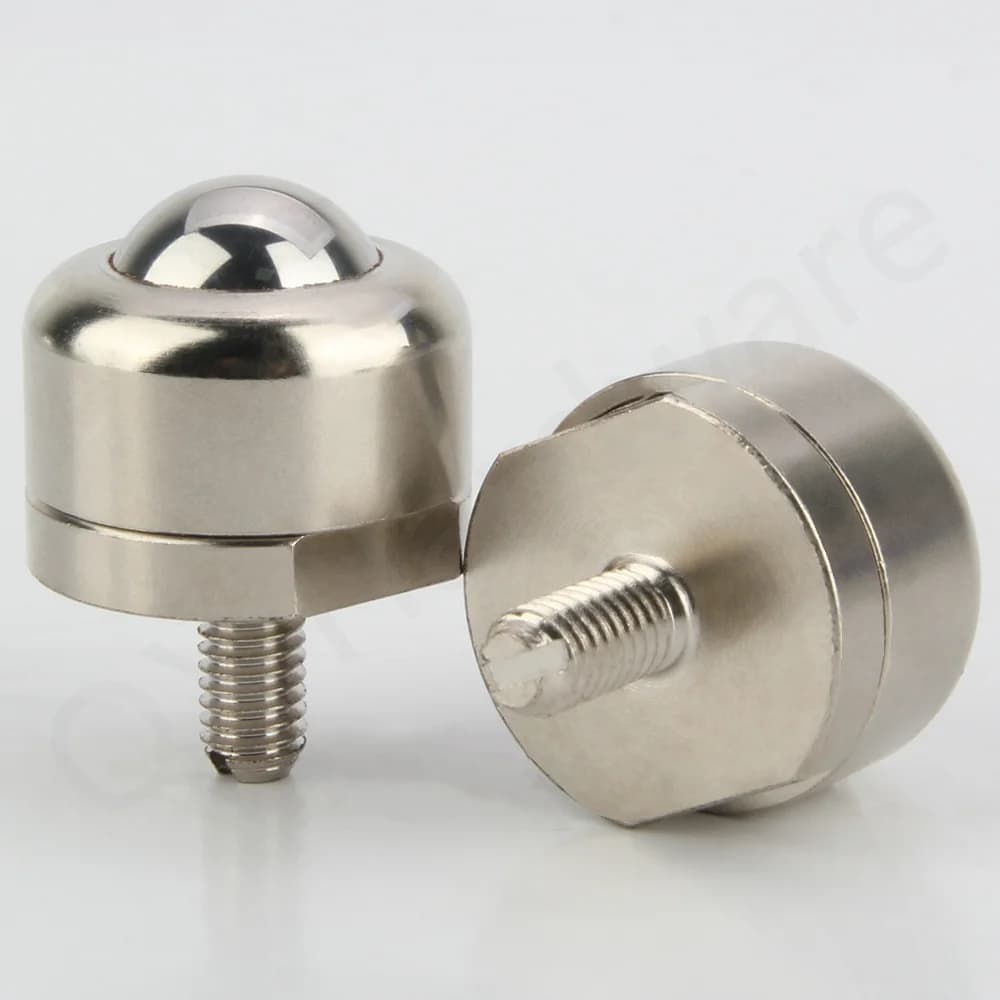 Rolo De Bola De Aço Carbono, Rolamento Pesado, Cow Eye, Conexão Universal Roda, Parte De Instalação, Corte Exterior, QX339, 10, 20, 50, 120